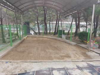 대전 수미 초등학교 + 병설 유치원 모래 소독