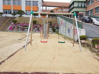청풍 초등학교 모래 소독